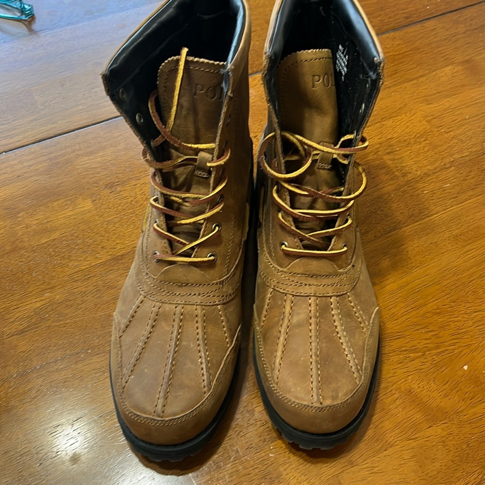 Men’s Polo, Ralph Lauren, leather winter boots